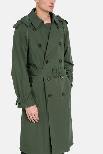 LACOSTE Trenchcoat tannengrün