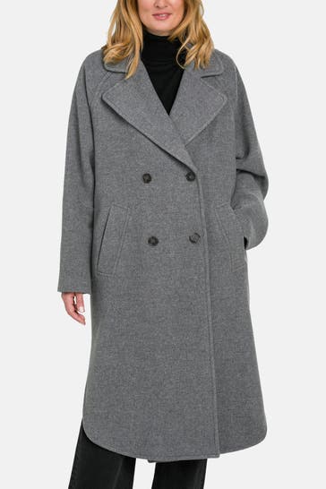 MARC O'POLO Wollmix-Mantel grau