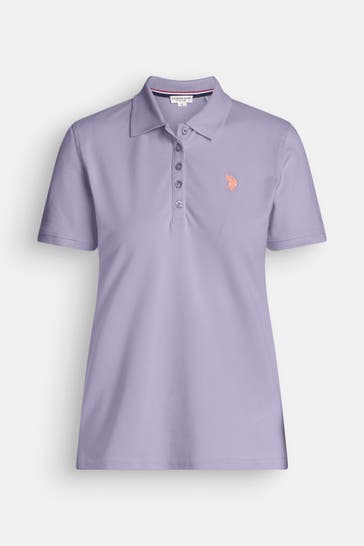 U.S. POLO ASSN. Polo-Shirt helllila