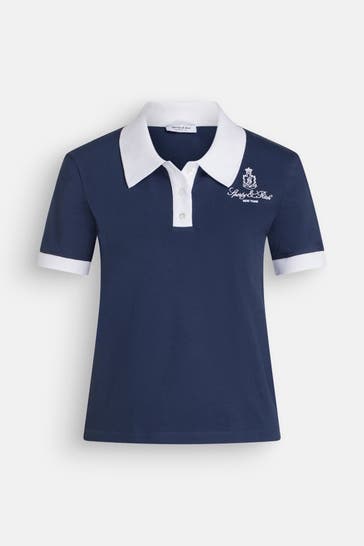 SPORTY & RICH Polo-Shirt dunkelblau