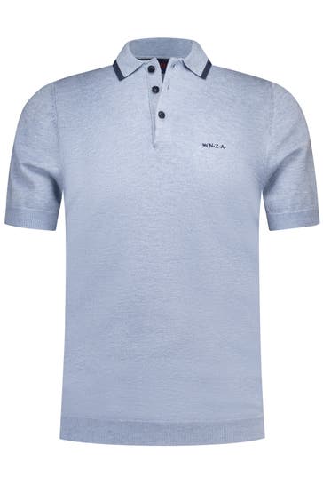 NEW ZEALAND AUCKLAND Polo-Shirt taubenblau