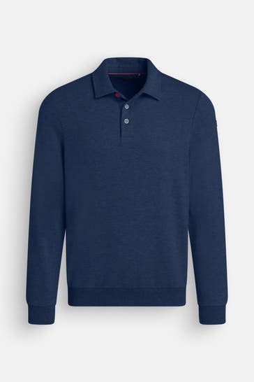 NEW ZEALAND AUCKLAND Langarm-Polo marine