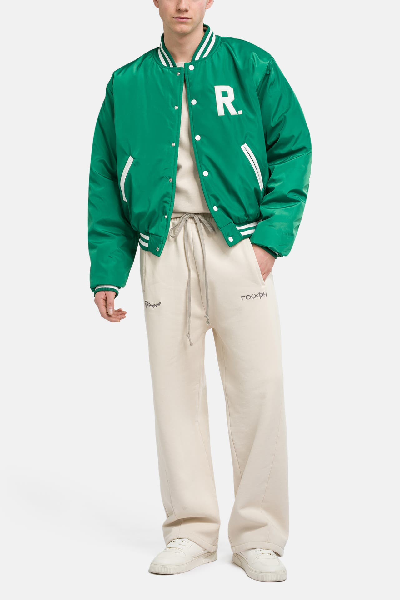 ROUGH. Collegejacke grün, Bild 1