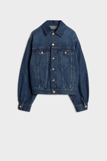 7 FOR ALL MANKIND Jeansjacke dunkelblau