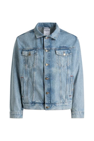 DESIGUAL - Jeansjacke hellblau