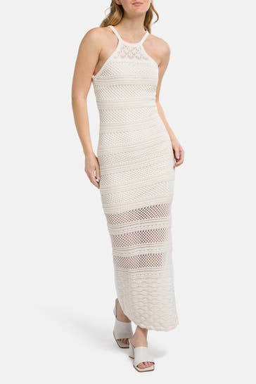 GUESS Strickkleid 'Amelie' ecru