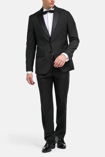 BOSS Wollanzug 'Huge' schwarz