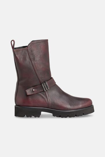 DONNA CAROLINA Biker-Boots 'Line Race' brdeaux