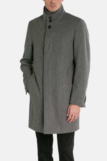HECHTER Paris Wollmix-Mantel grau