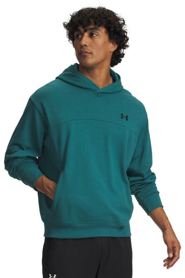 UNDER ARMOUR 'Rival' petrol-coloured Hoodie