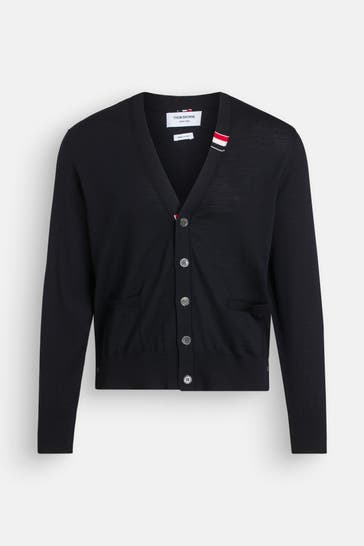 THOM BROWNE Strickjacke dunkelblau