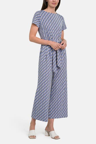 BETTY BARCLAY Jumpsuit blau gemustert