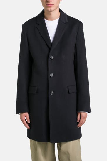 HUGO Kaschmir-Mantel nachtblau