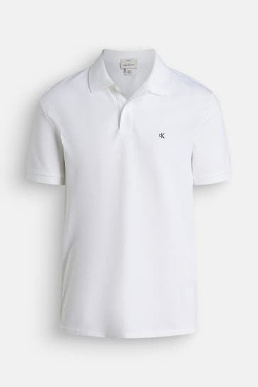 CALVIN KLEIN Polo-Shirt weiß