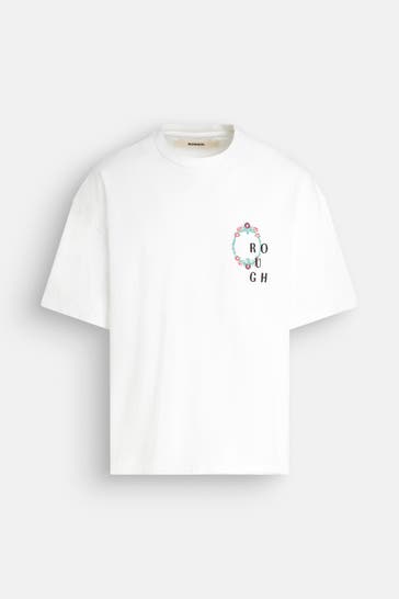 ROUGH. T-Shirt weiß