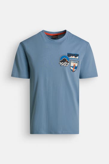 NAPAPIJRI T-Shirt taubenblau