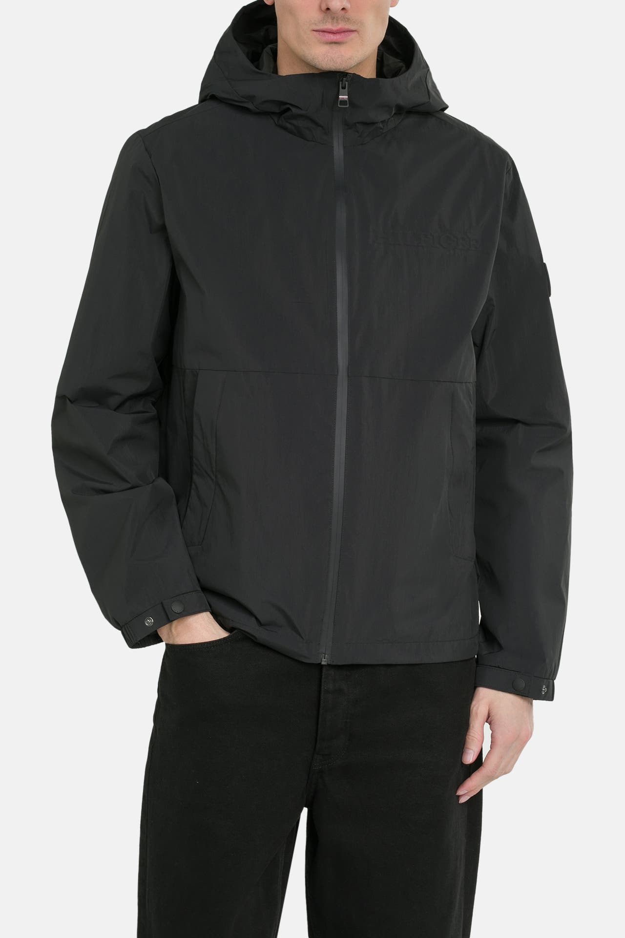 TOMMY HILFIGER Übergangsjacke schwarz, Bild 1