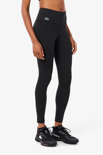 LACOSTE Leggings grauschwarz