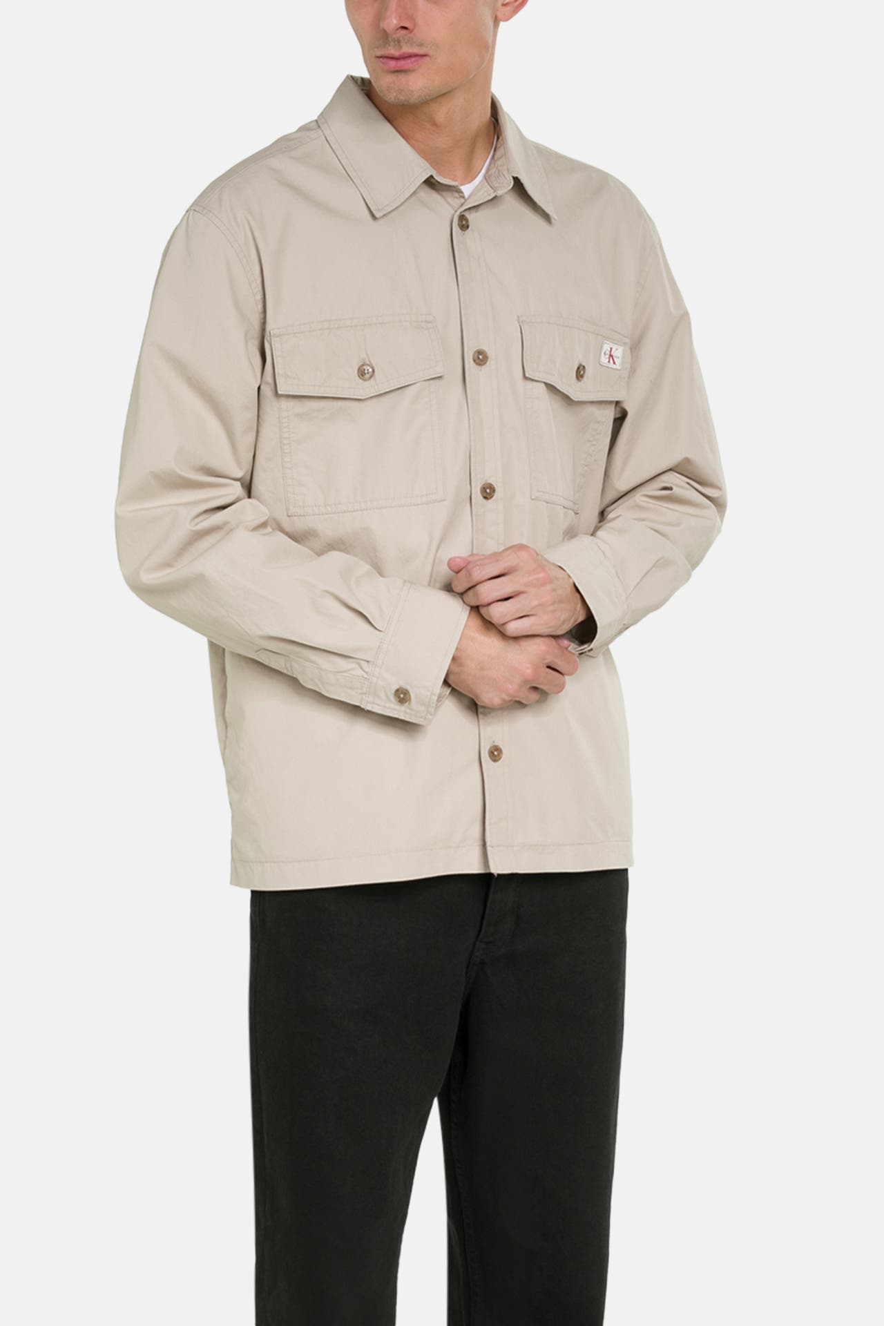 CALVIN KLEIN Overshirt sand, Bild 1
