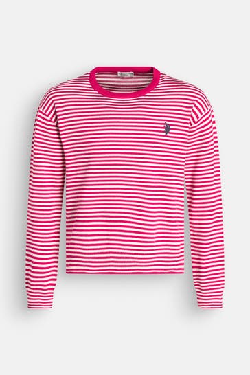 U.S. POLO ASSN. Strickpullover 'Mirea' gestreift