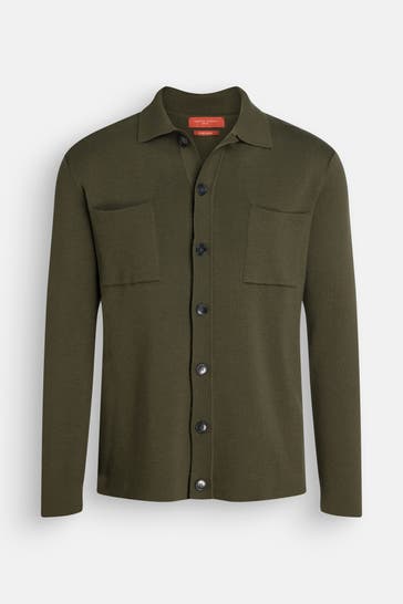 DANIELE FIESOLI Strickjacke dunkelgrün