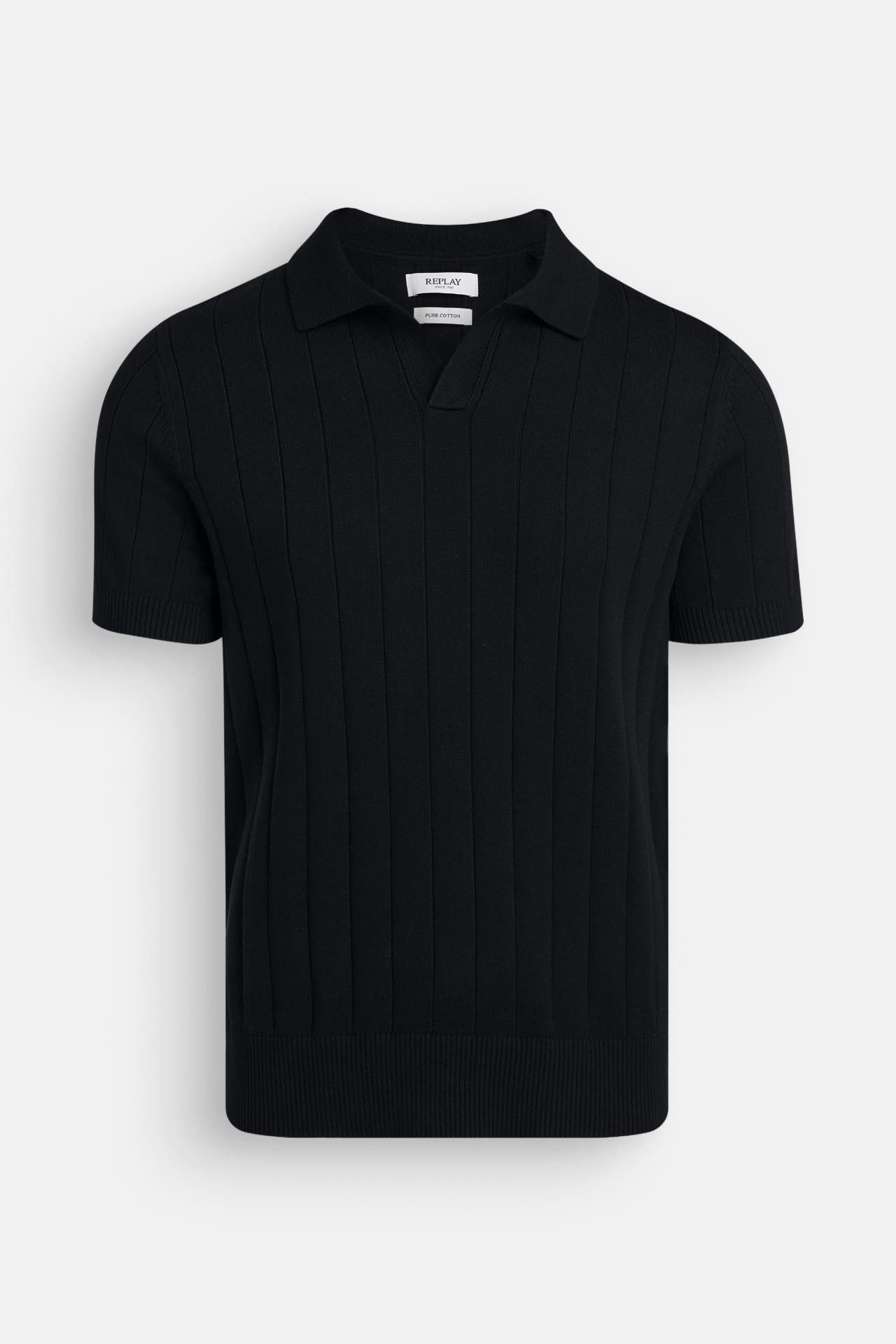 REPLAY Strick-Polo schwarz, Bild 1