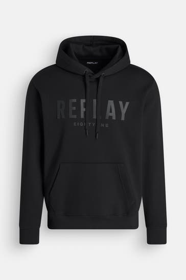 REPLAY Hoodie schwarz