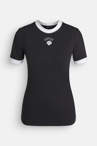 GUESS T-Shirt schwarz