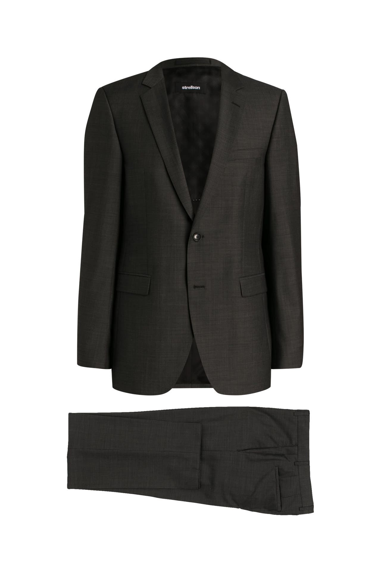 HUGO JAMES DUNKELGRAU Kariert Anzug Hose 42,44, 46,48, 50,52, 54,56, 68