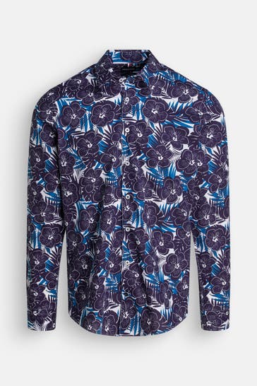 HECHTER Paris Casual-Hemd floral Modern Fit