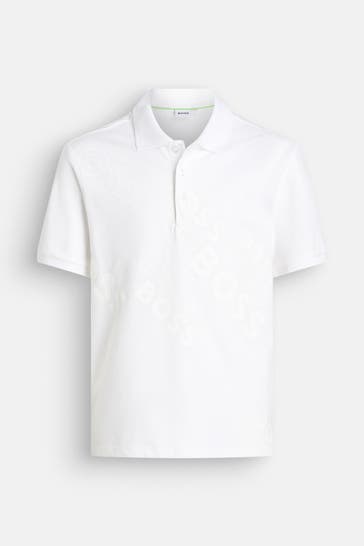 BOSS Polo-Shirt weiß