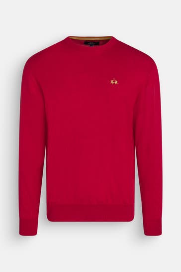 LA MARTINA Strickpullover rot