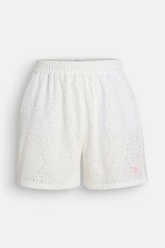 U.S. POLO ASSN. Stoff-Shorts 'Liya' weiß