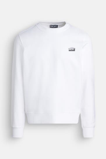 DIESEL Sweatshirt 'Ginn' weiß