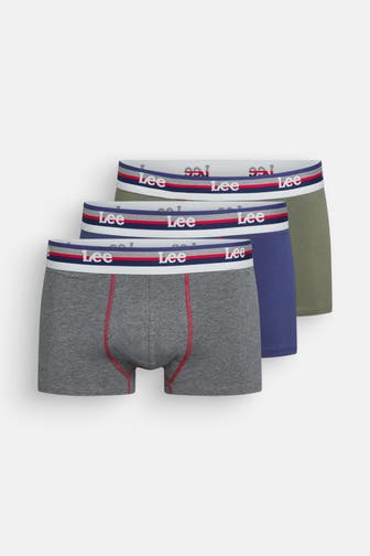 LEE 3er-Pack Boxer Trunks 'Walls'