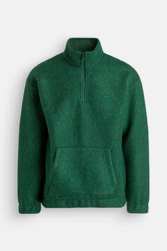 LACOSTE Fleece-Troyer dunkelgrün