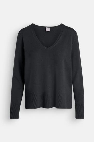 FTC Kaschmir-Pullover dunkelgrau