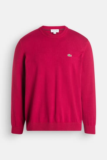 LACOSTE Pullover dunkelrot