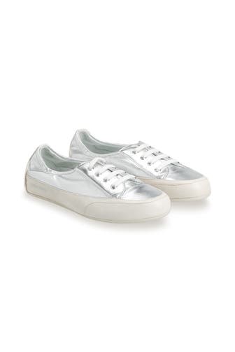 CANDICE COOPER Leder-Sneaker 'Rock Tamp' silber