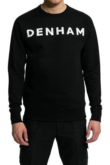 DENHAM Sweatshirt schwarz
