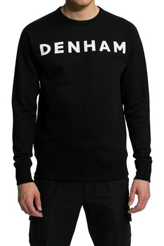 DENHAM Sweatshirt schwarz