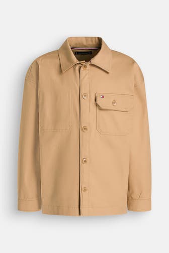 TOMMY HILFIGER Overshirt hellbraun
