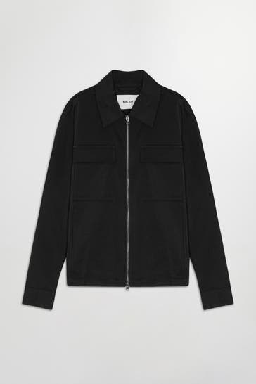 NN07 Overshirt grauschwarz