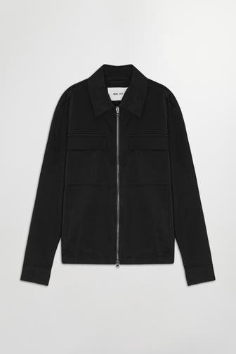 NN07 Overshirt grauschwarz