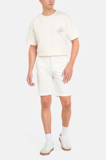 LACOSTE Chino-Shorts weiß