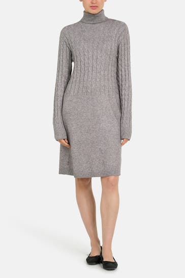 FRIEDA & FREDDIES NY Grey knitted dress