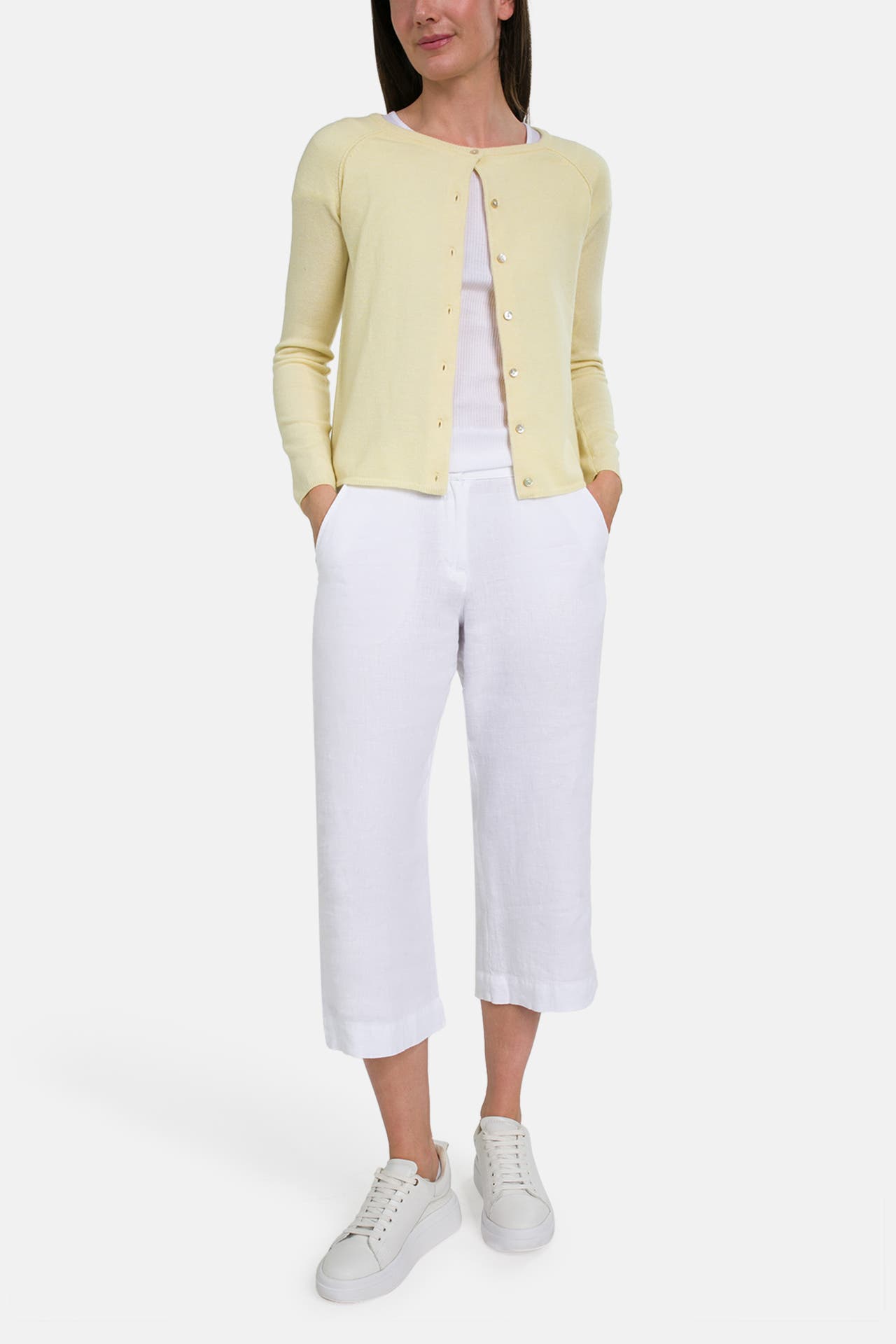 BUGATTI Leinenhose weiß, Bild 1