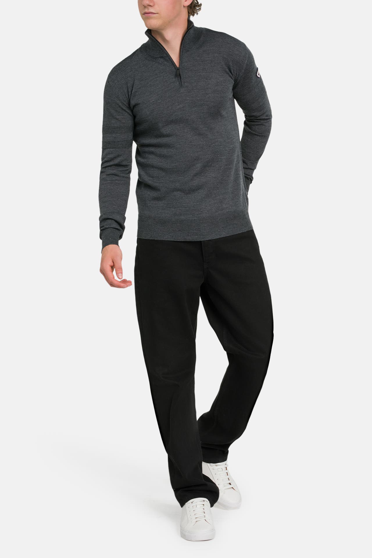 ROSSIGNOL Strickpullover dunkelgrau, Bild 1