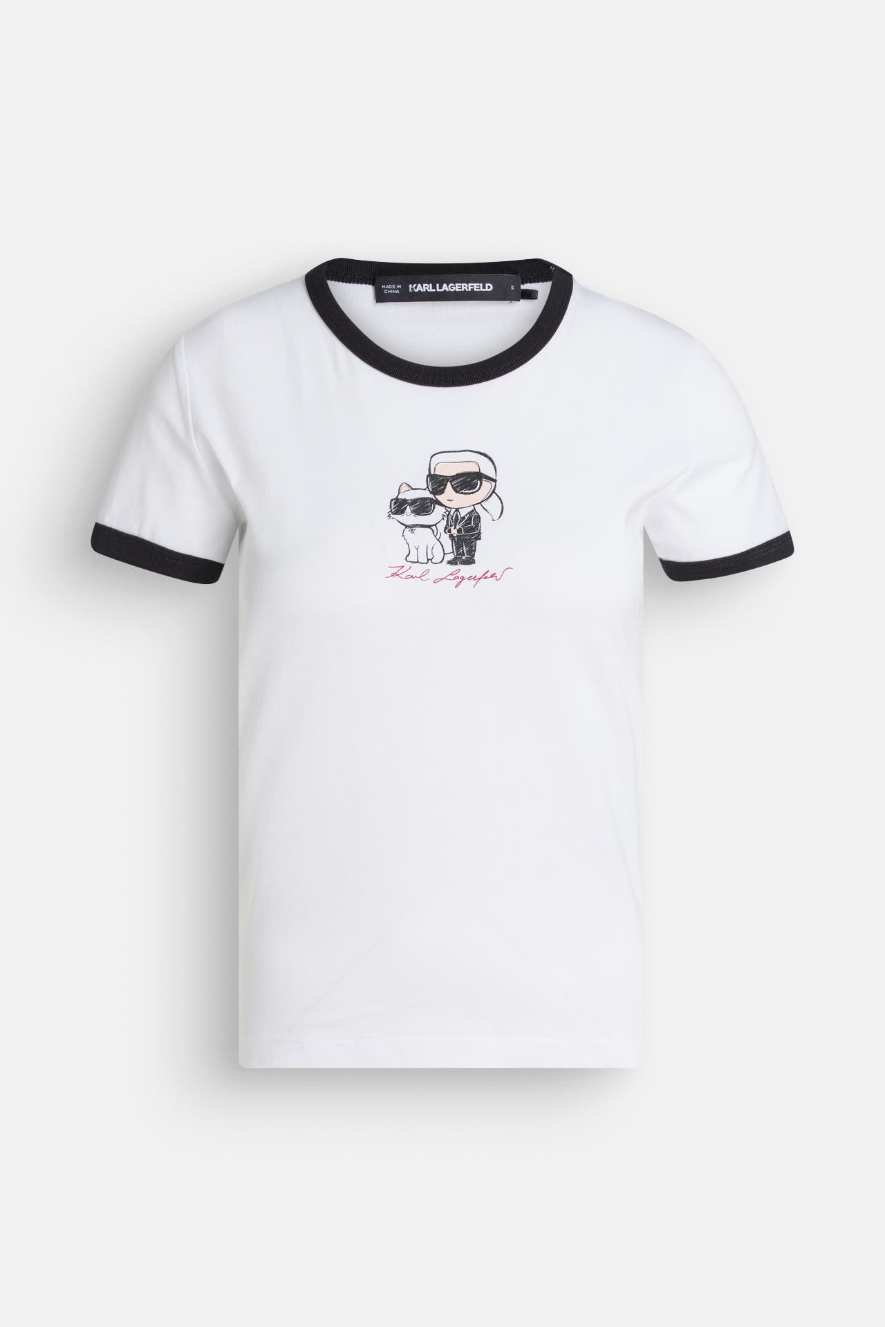 KARL LAGERFELD T-Shirt 'Ikon Couple' weiß, Bild 1