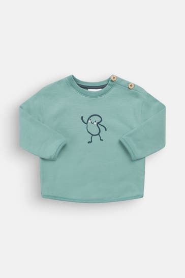 SANETTA Sweatshirt smaragdgrün